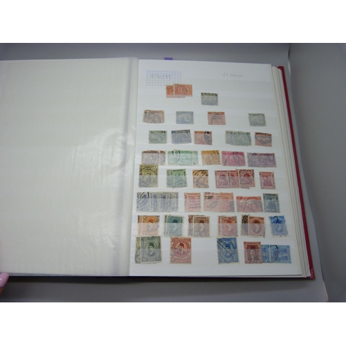 830 - A stamp stock book, 30 pages, British Commonwealth, Queen Victoria to Queen  Elizabeth II, over 1,00... 