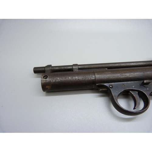 832 - A Webley & Scott air pistol Mk 1