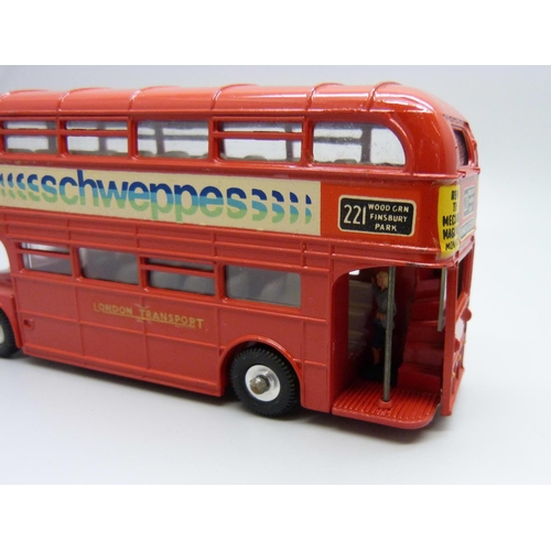 833 - A Dinky Toys Routemaster Bus, 289, boxed, (old shop stock)