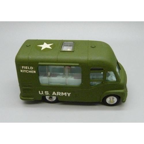 838 - A Corgi Toys 359 Army Field Kitchen, boxed, (old shop stock)