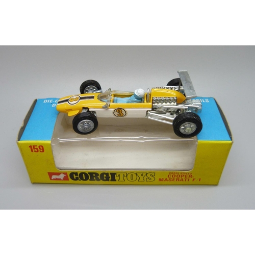 839 - A Corgi Toys 159 Cooper-Maserati F/1, boxed, (old shop stock)