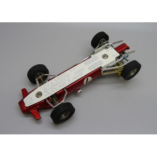 841 - A Dinky Toys 225 Lotus F1 Racing Car, boxed, (old shop stock)