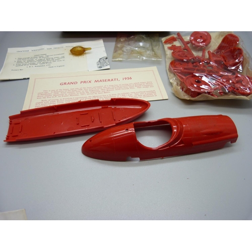 843 - A Merit Racing Car Assembly Kit, 1956 g.P. Maserati, boxed, lacking transfers