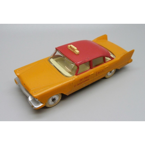 844 - A Dinky Toys 265 Plymouth USA Taxi, boxed