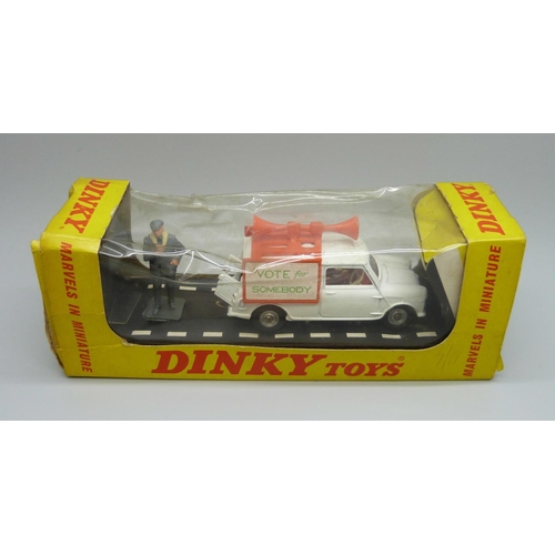 A Dinky Toys 492 Election Mini Van boxed box creased