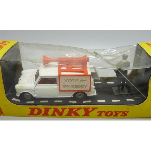 854 - A Dinky Toys 492 Election Mini-Van, boxed, box creased