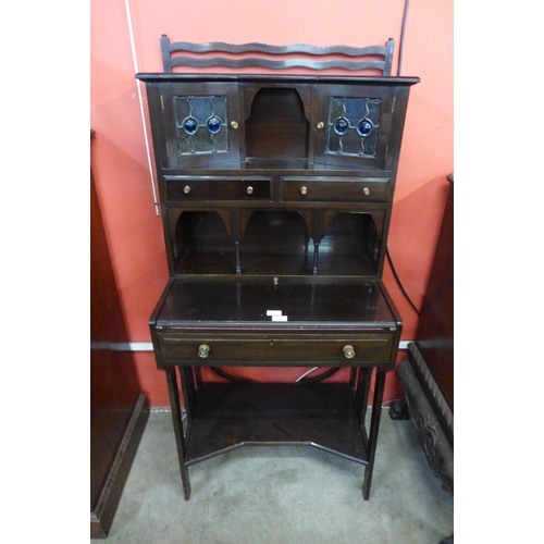 16 - A late Victorian Maple & Co. mahogany lady's writing cabinet