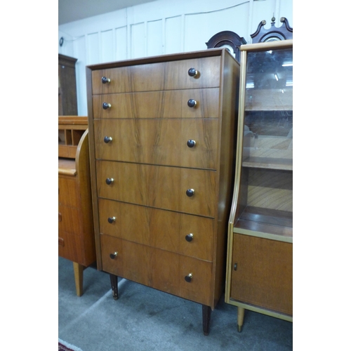 40 - A G-Plan walnut chest of drawers