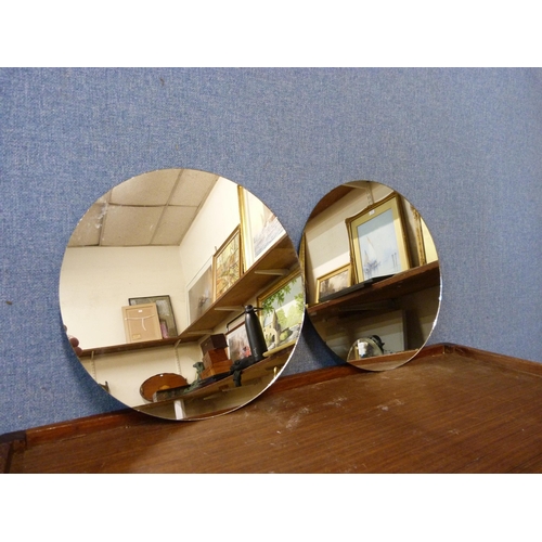 419 - An Art Nouveau style figural mirror