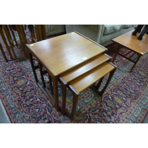 43 - A G-Plan Quadrille teak nest of tables