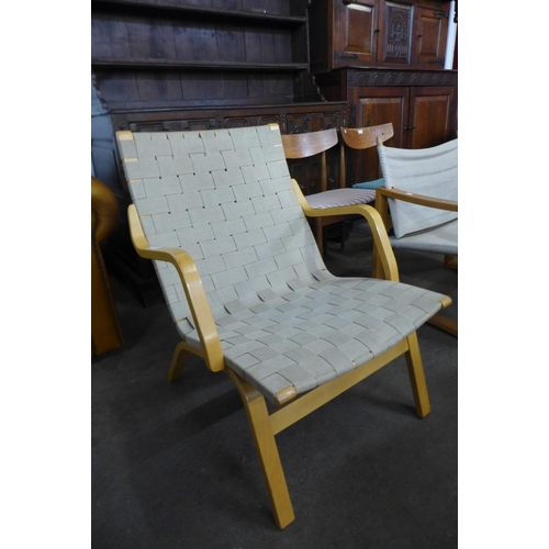 77 - A Danish bentwood armchair
