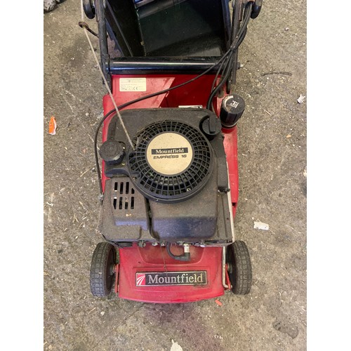 2228 - Mountfield Empress 16 petrol driven self-propelled petrol lawnmower with collector