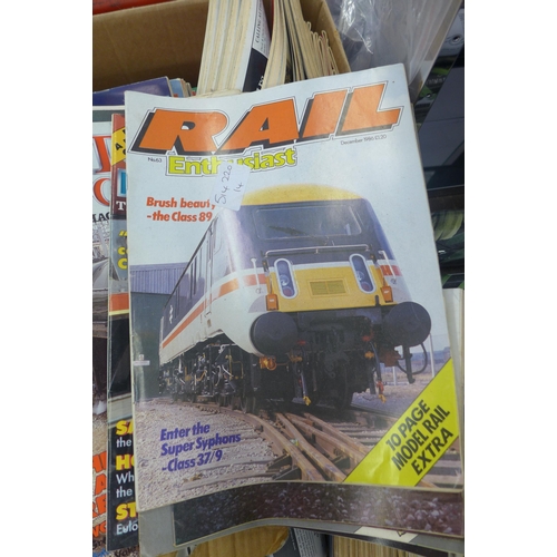 2036 - Approx. 150-200 diesel engine/railway magazines and books