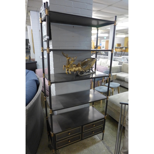 1379 - A large industrial style shelving unit