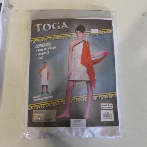 3067 - Six Toga adult sized costumes