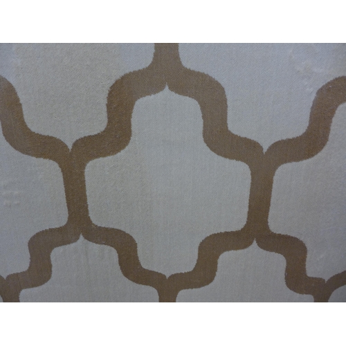 1502 - A cream and gold ground Cashmere carpet with all over contemporary design, 300cm x 200cm