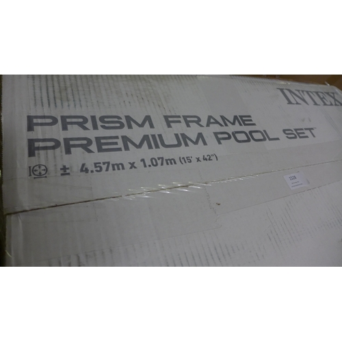 1528 - Intex 15Ft Round Pool    4.57M X 1.22M Prism Frame, Original RRP £374.91 + vat  (4137-41)   * This l... 