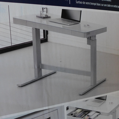 1535 - A Tresanti adjustable height tech desk  * This lot is subject to VAT