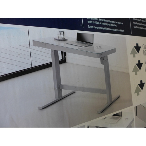 1536 - Tech Adjustable Desk White power - White  , Original RRP £266.66 + vat  (4137-55)   * This lot is su... 