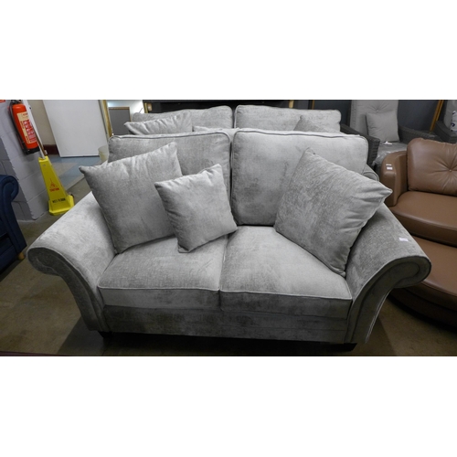1342 - A pair of Mosta Adele truffle upholstered sofas (3 + 2) - This lot is subject to VAT*