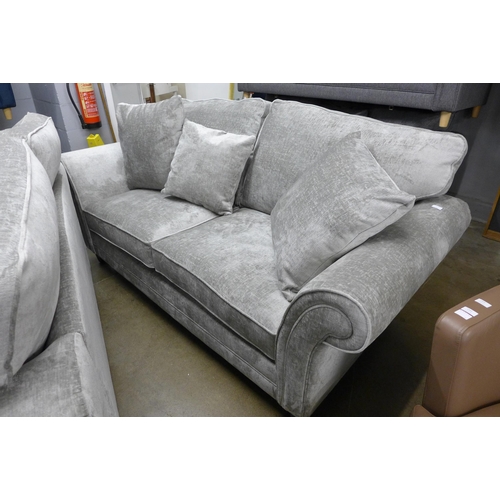 1342 - A pair of Mosta Adele truffle upholstered sofas (3 + 2) - This lot is subject to VAT*