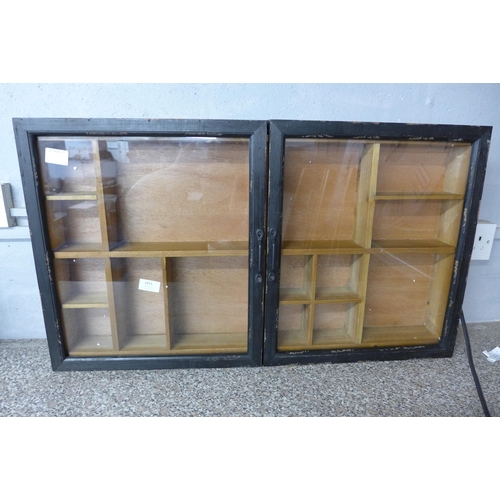 1451 - A wall mounted collectors cabinet
