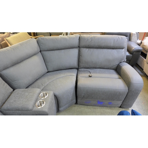 1472 - A Gilman Creek Paisley fabric power reclining four piece sectional corner sofa  * This lot is subjec... 