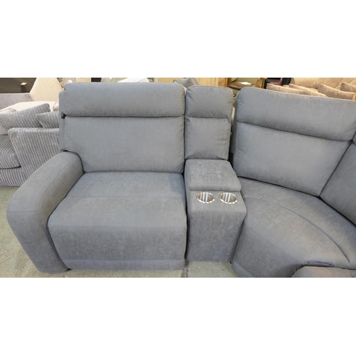1472 - A Gilman Creek Paisley fabric power reclining four piece sectional corner sofa  * This lot is subjec... 