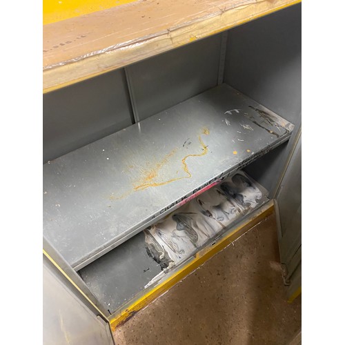 2236 - 2 Shelf metal tool locker/cabinet