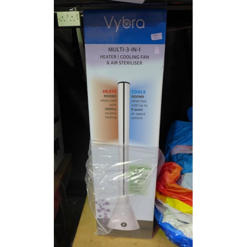 3295 - Vybra 3 In 1 Heater White , Original RRP £119.99 + Vat      (266-249)  * This lot is subject to vat