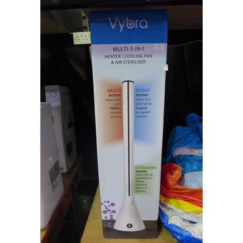 3296 - Vybra 3 In 1 Heater White , Original RRP £119.99 + Vat      (266-250)  * This lot is subject to vat