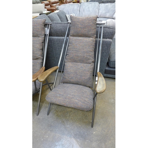 1325 - A Heyden Ely Milan steel armchair