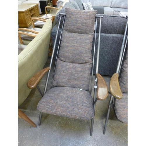 1326 - A Heydon Ely Milan steel armchair