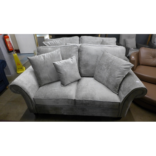 1349 - A pair of Mosta Adele truffle upholstered sofas (3 + 2) - This lot is subject to VAT*