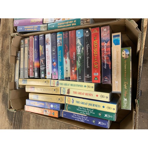 2109 - Approx. 40 1980's VHS original videos, mostly travel, some comedy, Victoria Wood, Fawlty Towers box ... 