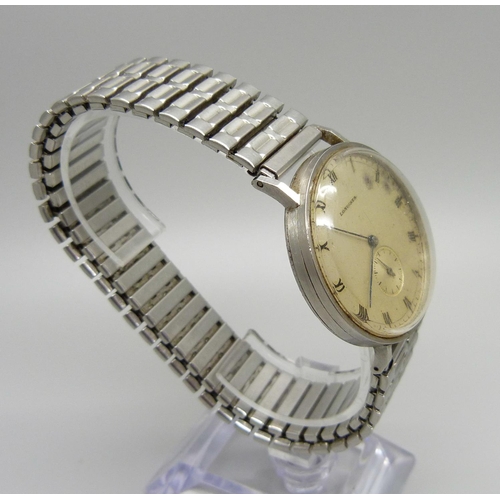 1061 - A Longines wristwatch, 6315265, circa 1940's, 34mm case