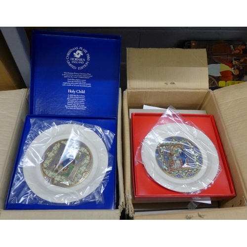 1263 - Two boxes of Hornsea Christmas collectors plates **PLEASE NOTE THIS LOT IS NOT ELIGIBLE FOR POSTING ... 