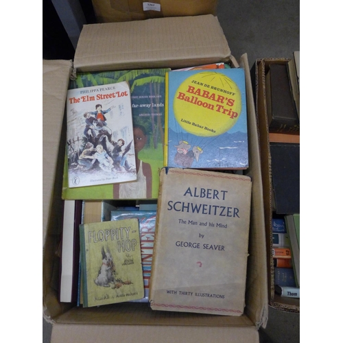 1268 - Four boxes of mid 20th Century books **PLEASE NOTE THIS LOT IS NOT ELIGIBLE FOR POSTING AND PACKING*... 