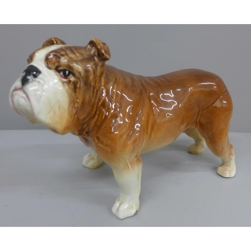 601 - A Sylvac bulldog, height 13cm, small chip