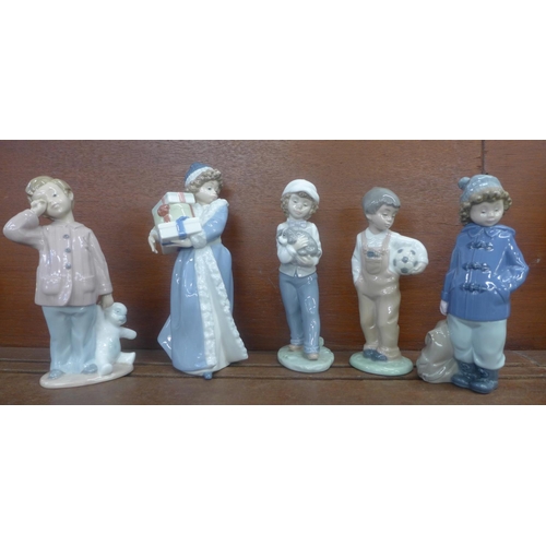 610 - Five Nao figurines