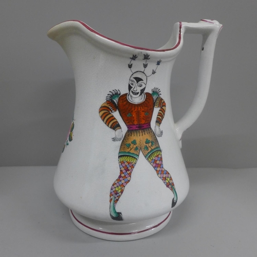 618 - An Elsmore & Forster harlequin puzzle jug