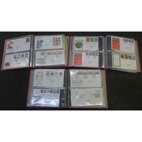 762 - Stamps; three albums of GB first day covers, 1971 to 1987