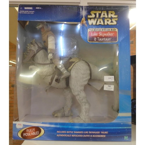 785 - A Hasbro Star Wars The Empire Strikes Back Luke Skywalker & Tauntaun, boxed