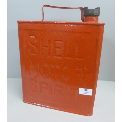 813 - A Shell Motor Spirit can