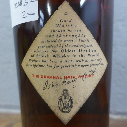 850 - One bottle of vintage Haig Scotch Whisky