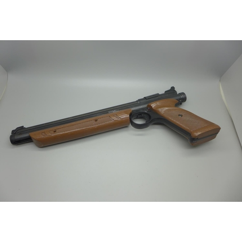 887 - A Crosman Medalist air pistol, model 1322, .22 calibre