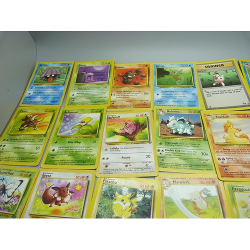 895 - A Collection of 1990's Pokemon cards; 20 Gym Heroes set including Koga's Beedrill holo and Misty's S... 