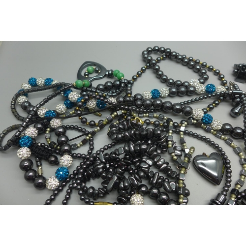 974 - Assorted haematite jewellery