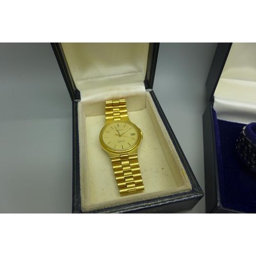 982 - Two Tissot wristwatches, boxed