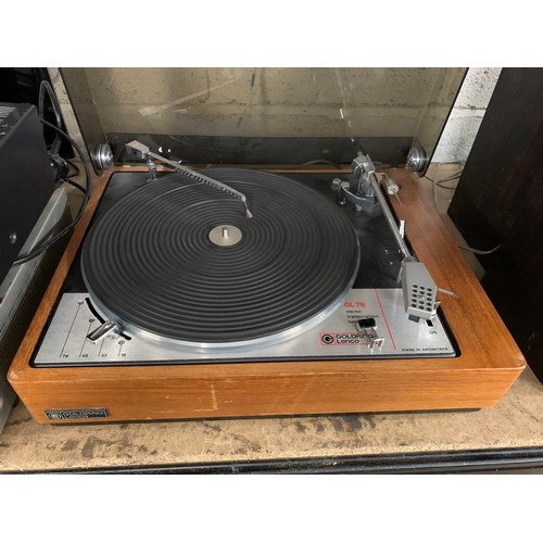 2288 - Lenco Goldring (Switzerland) GL78 teak cased turntable with Lenco arm, cleaning arm, stylus/cassette... 